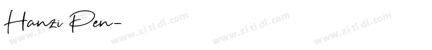 Hanzi Pen字体转换